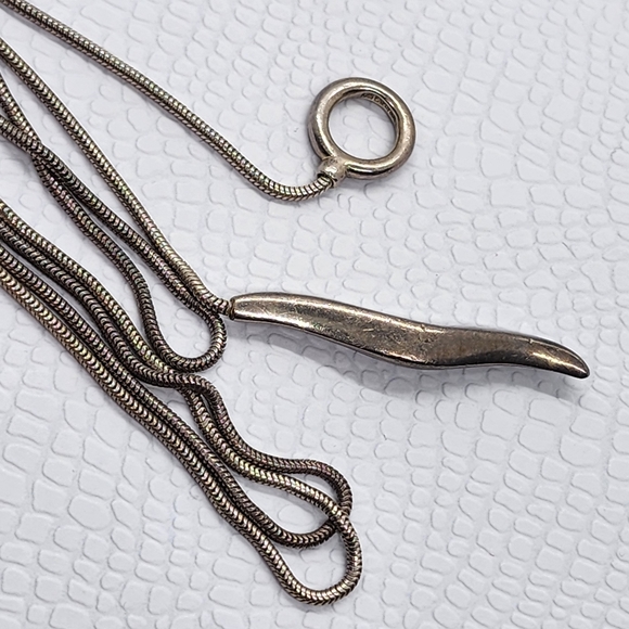 Joseph Esposito Espo Sterling Sliver 925 Vintage Slider Necklace - Picture 8 of 10